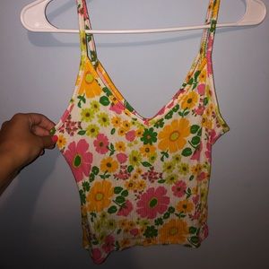 Floral crop top
